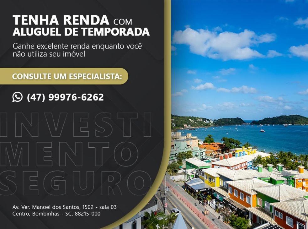 Cobertura Espacosa E Confortavel No Centro De Бомбиньяс Экстерьер фото